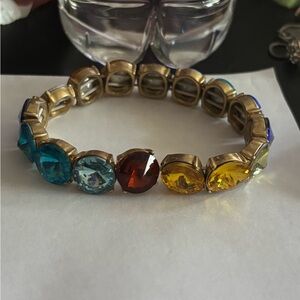 Elegant Multicolor Gemstone Bracelet